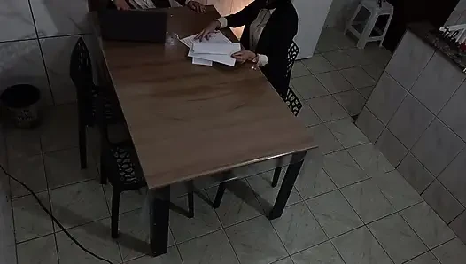 Secretary's ass gets fucked in the meeting room.