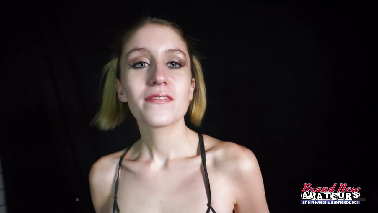 Pixie Tattooed Blonde Newbie Messy BJ Thirsty Finish Now!
