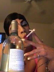 Smoking Sissy Janelle 2