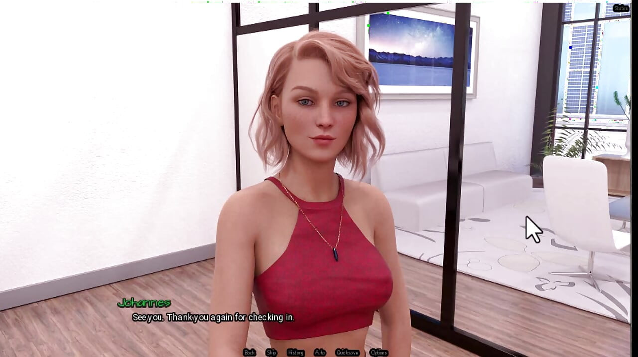Radiant 6, waiter shows me her boobs