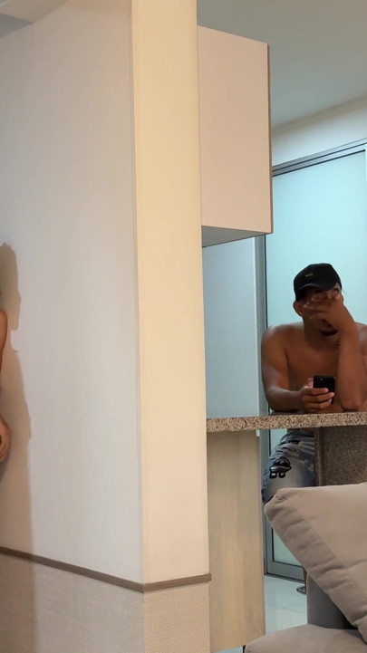 My cuckolded husband doesn't know that his best friend catches me very rich secretly from him. | Clip 1