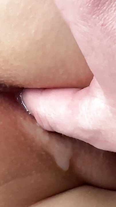 I pulled her panties aside from her big ass to fill her tight pussy with cum