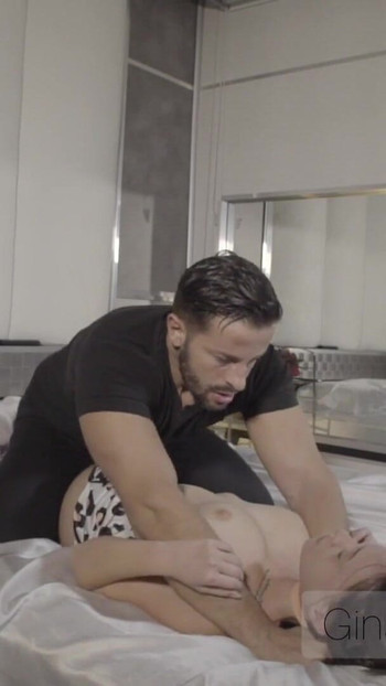 Emotional moment from "Very perverted and dirty stepdad fucked rough his teen stepdaughter destroying his small pussy and"