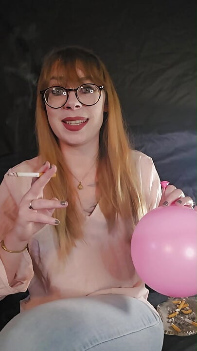 Smoking Fetish and Balloons - How much smoke is in my lungs?