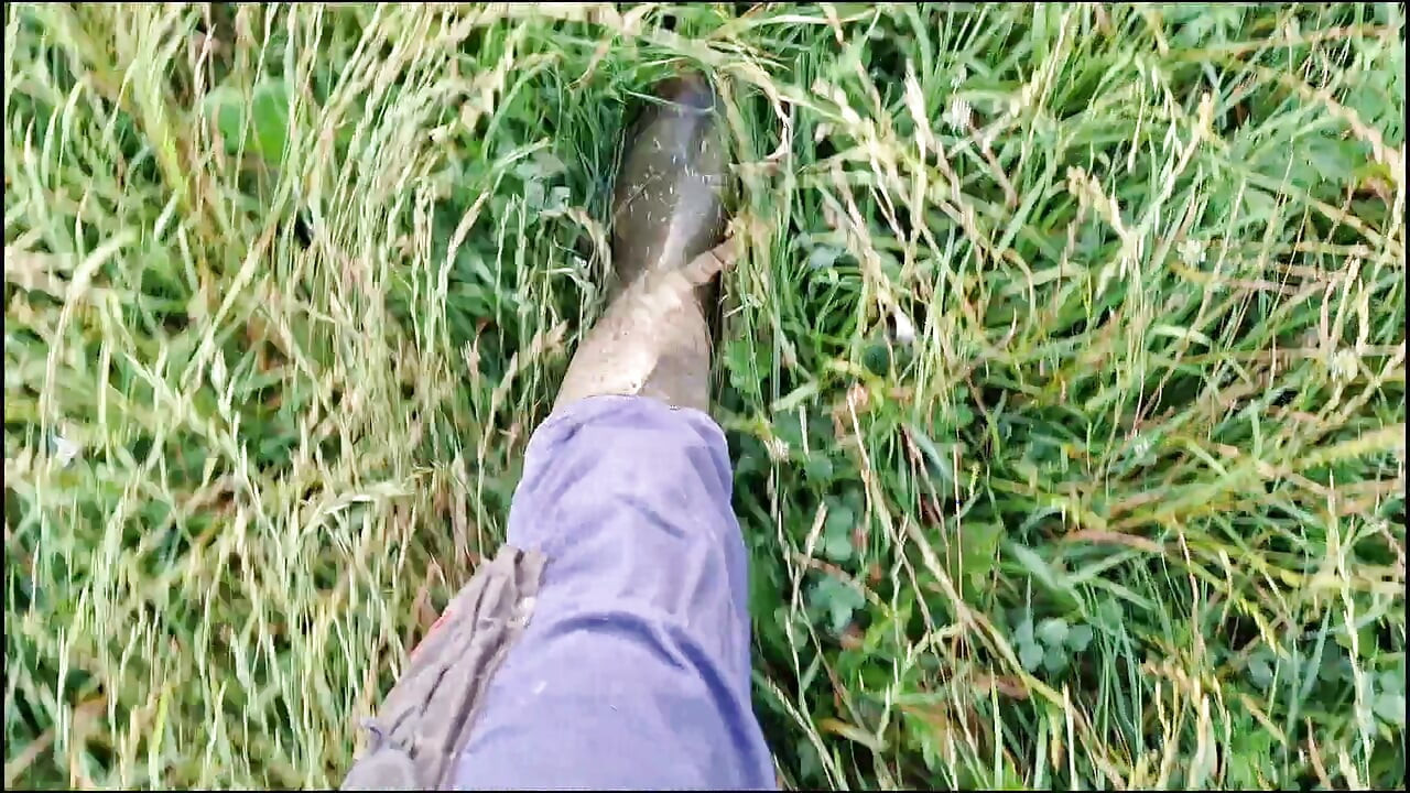 Teen masturbates riskily in the forest
