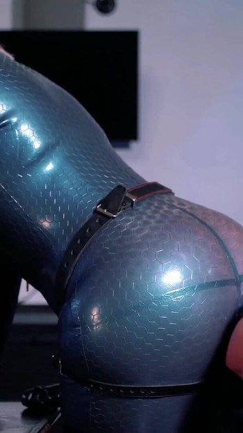 Emotional moment from "Strapon suck, ass worship, lesbian latex rubber free video"