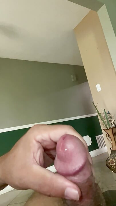 Cumshot in the Living Room