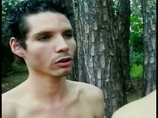 Erotic stud licks gay dude's ass before fucking him hard outdoors