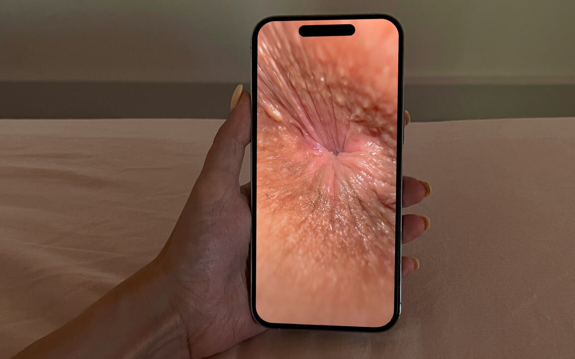 夫のiPhoneでアナルの密着録画を見つけました。見ていてクソショックです