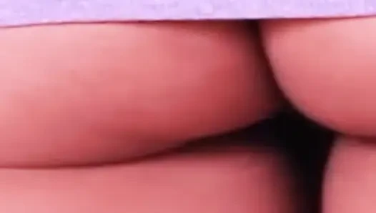Bouncing Hard! Riding frantically on his hard member.