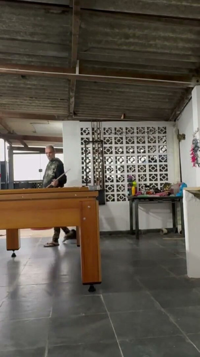 playing billiards leaving Bad Melli naked | Clip 1