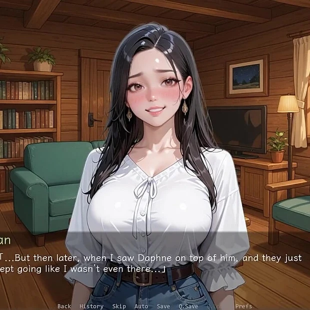 Hot Girl Fucked by Big White Cock- Ntr'd by My Friend #9- Ai Porn Game