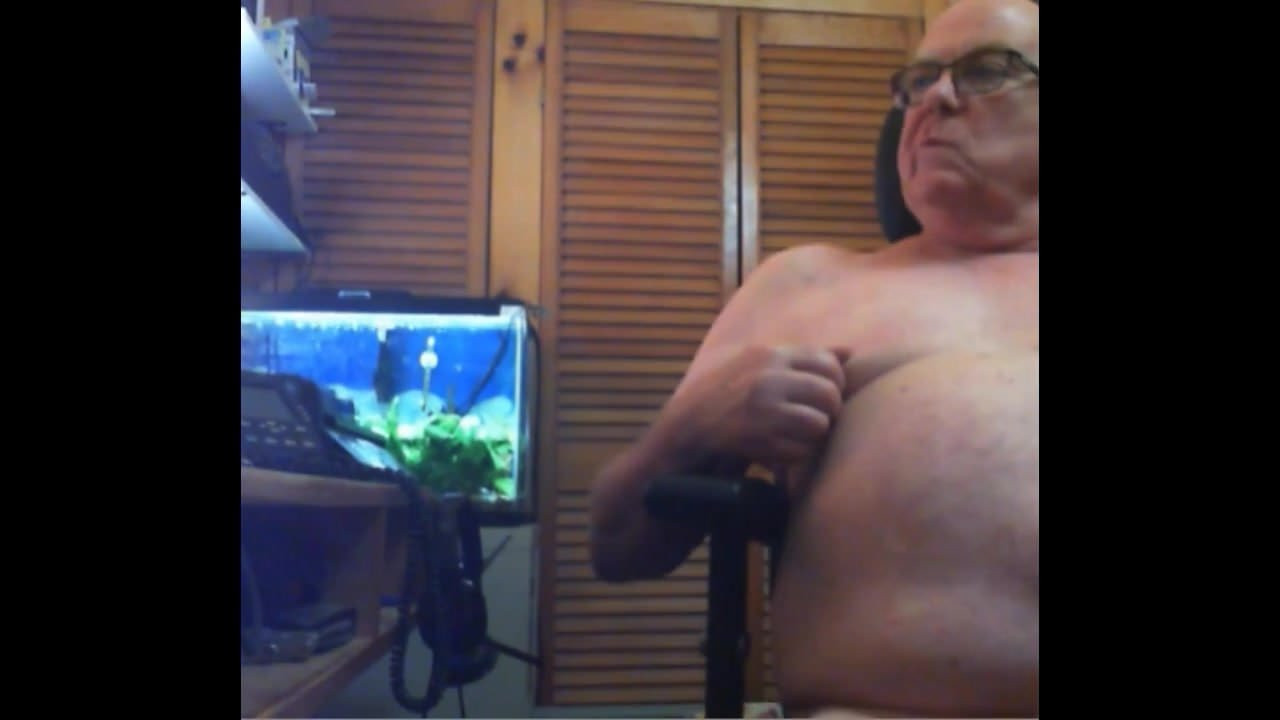 grandpa cum on webcam
