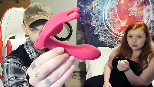 Animour panty dildo unboxing and masturbation