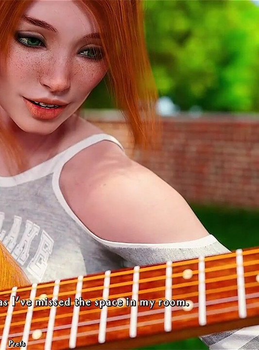 Being a Dik - Going to the Next Step with Cheating Busty Red Head While Learning Her How to Finger Play the Guitar