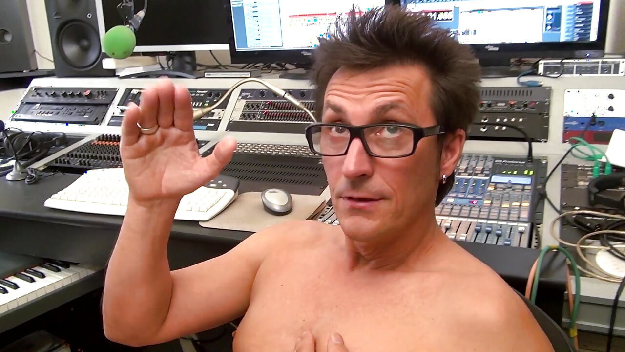 Blonde MILF licks & pegs dudes asshole in the radio studio and gets for him ass fuck