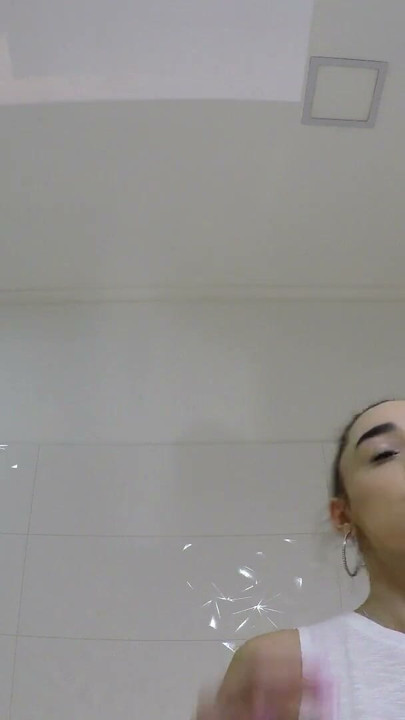Petite Redhead Tight Pussy Hot & Sexy Amateur Girlfriend in the Bathroom does Make up with a Skirt | Clip 1
