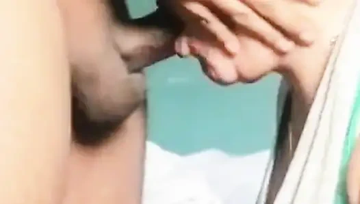 First she sucks my dick, then I put my hand in her pussy.