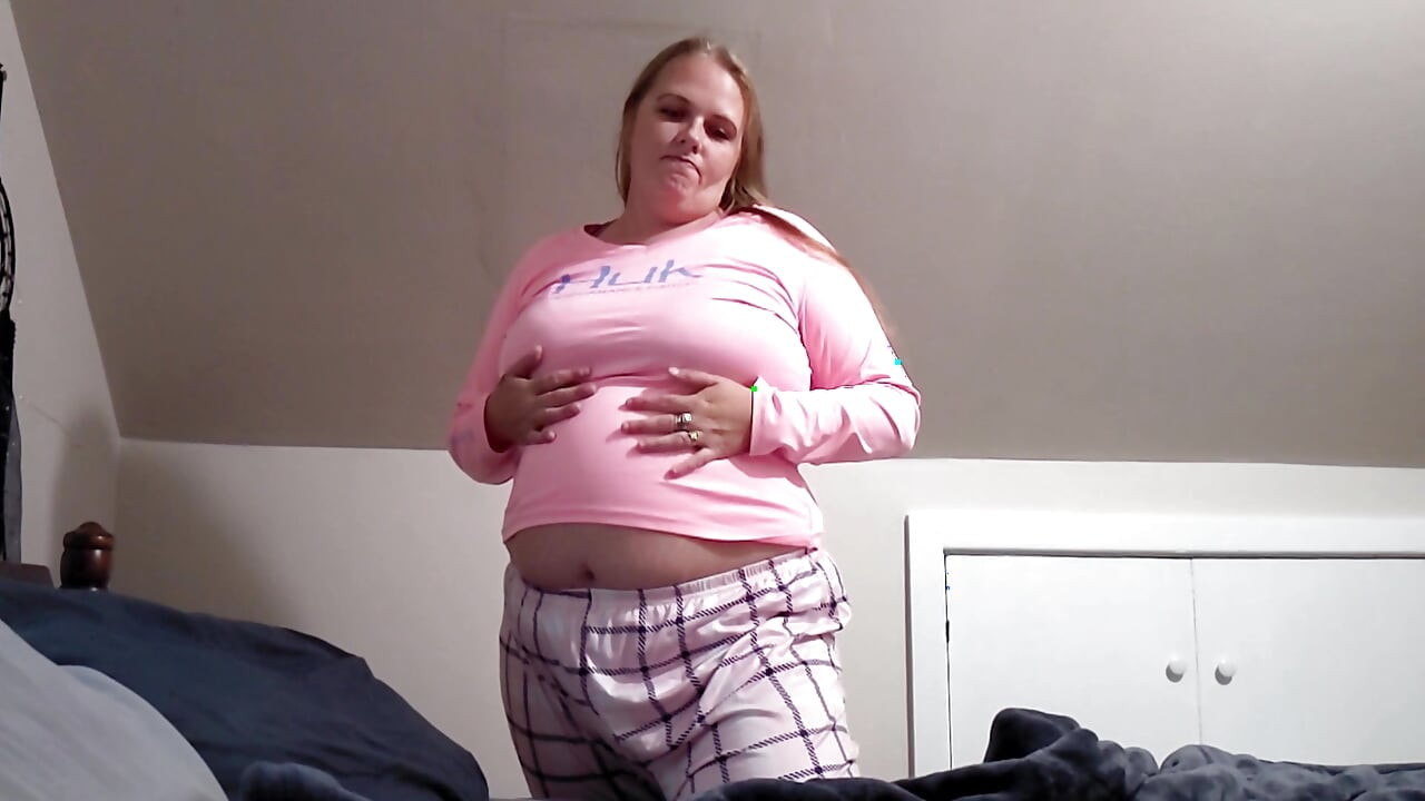 Auntie catches you jerking off and wants to help
