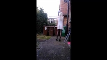 Michaela coming outdoors