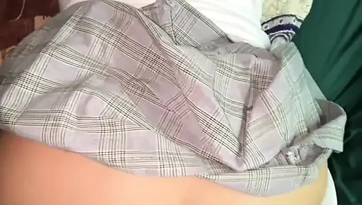 First home video of a Latina schoolgirl