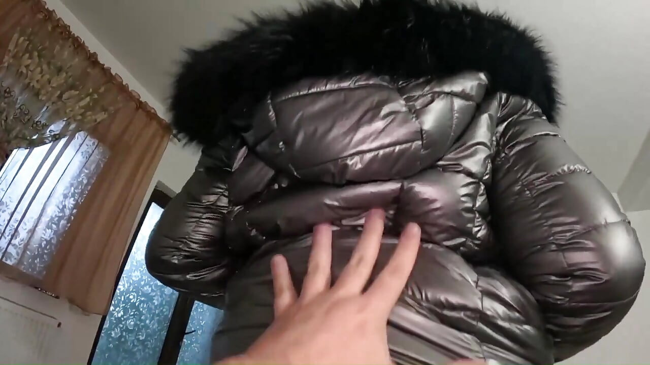 A Lot of Cum on My Shiny Down-jacket From the Gardener 270- Preview
