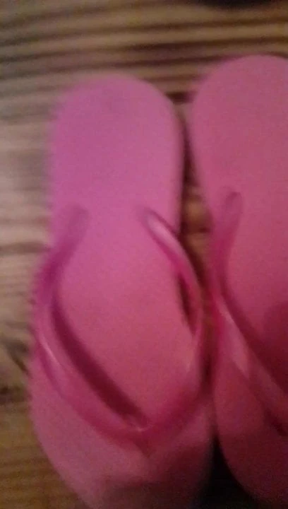 Cum on my niece's flip flops