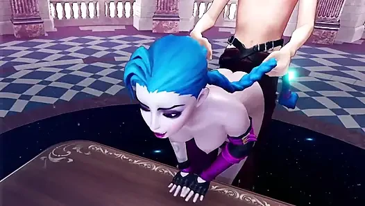 Ngentot jinx dari belakang - league of legends: parodi porno 3d