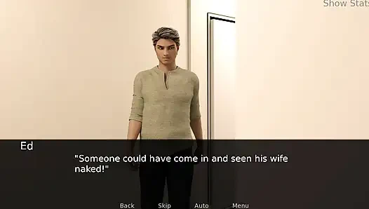 Istri hot proyek, belajar berenang