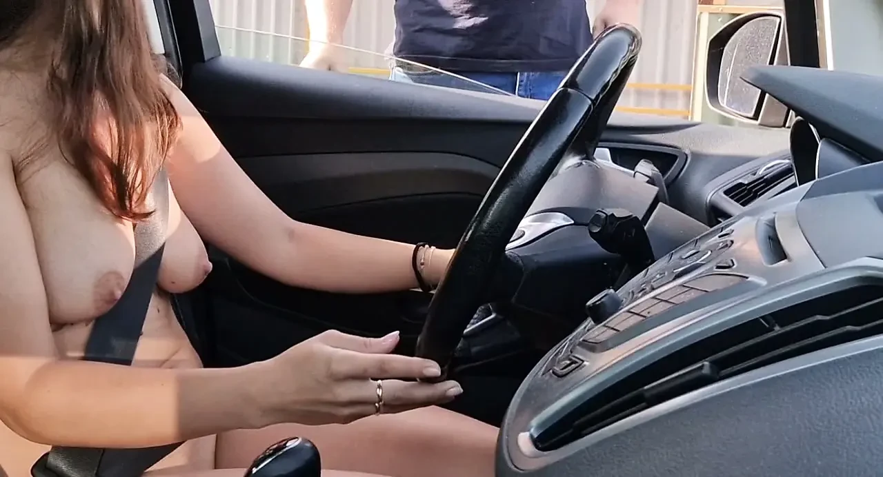 completely naked, asks a stranger for directions