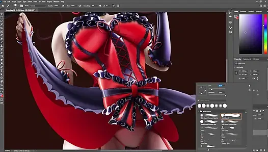 Kurumi timelapse sfw date a live