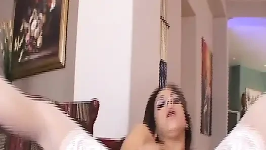 His Huge Cock Drills Deep Into Her Hole