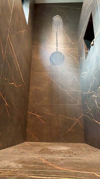 Caged and Plugged Turns Into Jerking and a Shower