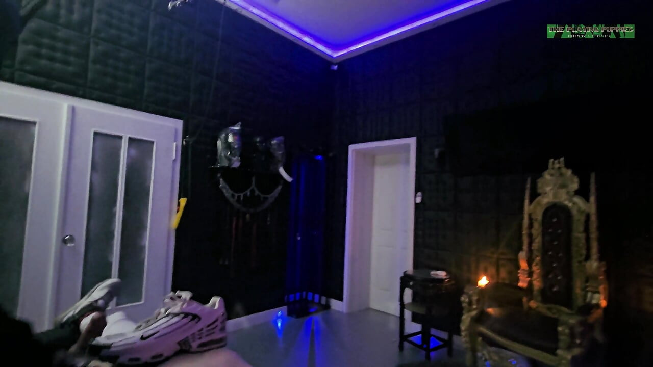 playing puppies pleasure on the rack bondage, handjob, sneakers, smelly shoes and the yellow ballon part 2