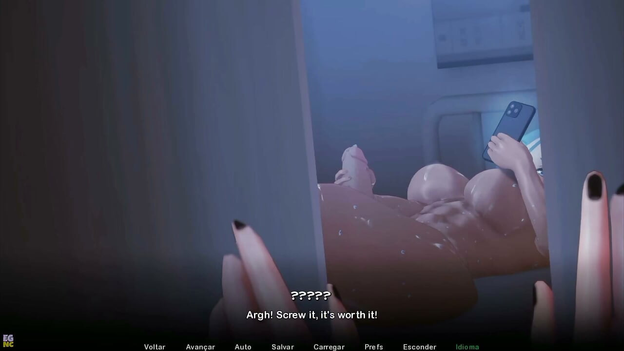 Twisted World - 54 - Quente Futanari se masturba no hospital - por Eroticgamesnc