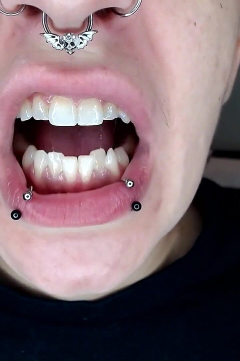 Big Wide Inside Both Girls Mouths