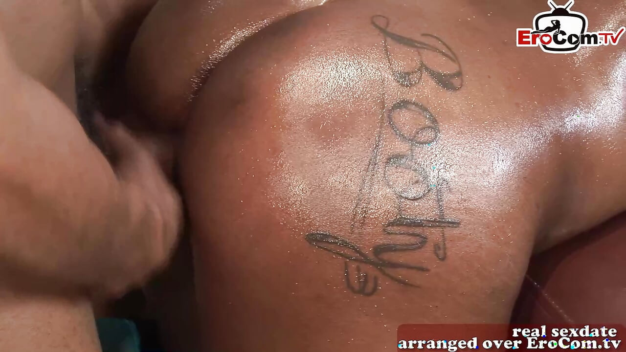 Chubby ebony milf gets a creampie from the BBC