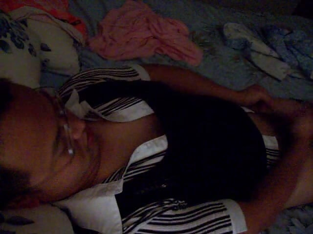 Dirty sissy crossdress slut man whore squirming crazy masturbation orgasm while wearing girlfriend's bra shirt and sweater