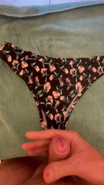 Cum on my wife's panty