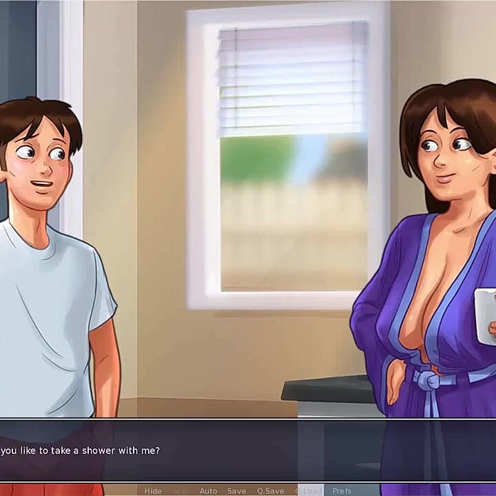 Summertime saga: stepson filled his stepmom's pussy with cum ep 189