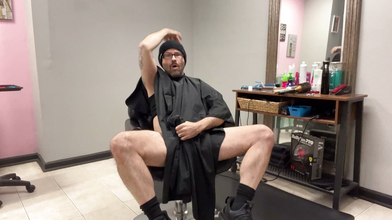 Hairy Muscle Daddy barber at the barber shop horny for penis porn cock addicted hairy muscle dick daddy dong