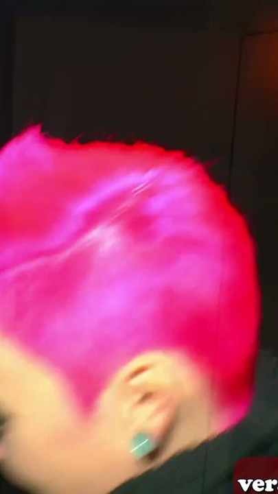 German wife with short pink hair fucked by the street | Clip 1