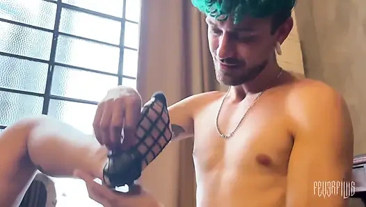 The Most Beautiful Little Feet: He Surrenders in Adoration and Kisses in This Fetish