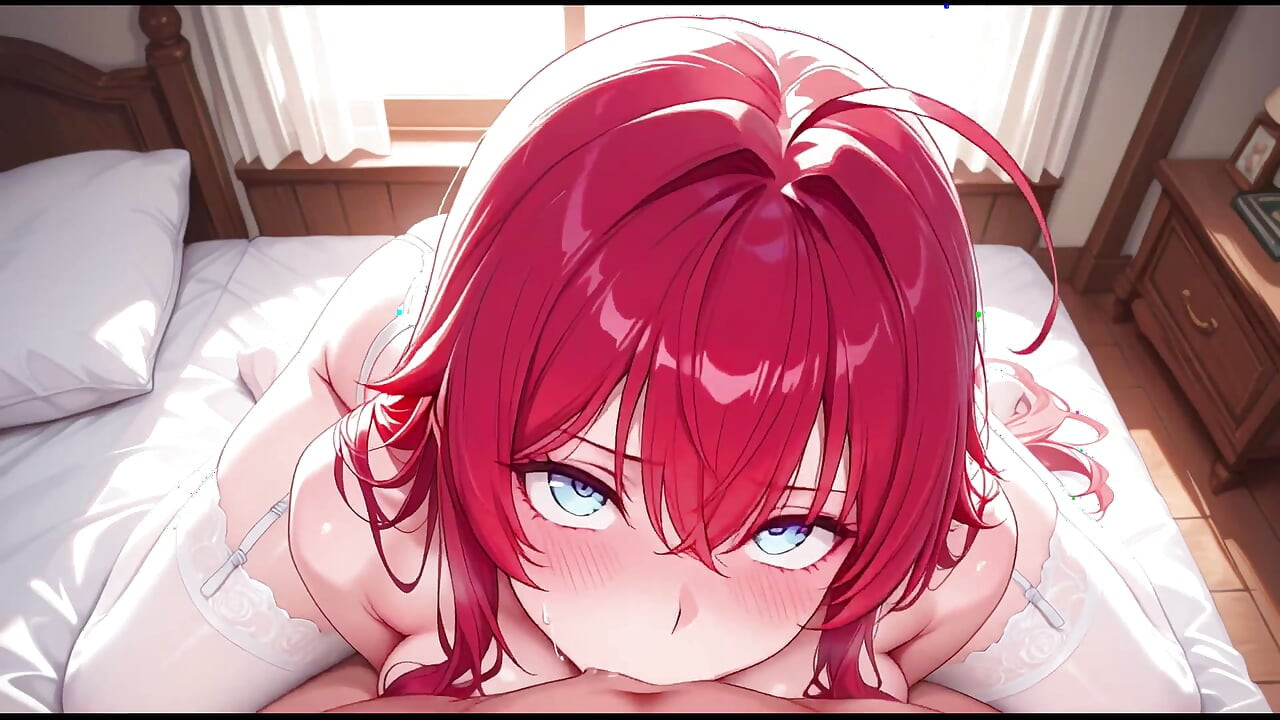 Rias Gremory conhece seu marido depois do trabalho. Rias Gremory Hentai Cosplay
