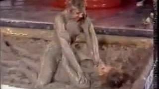 Liz Mud wrestling