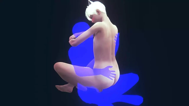 Yaoi Femboy - жесткий секс сексуальной Neko с фембоем, полный