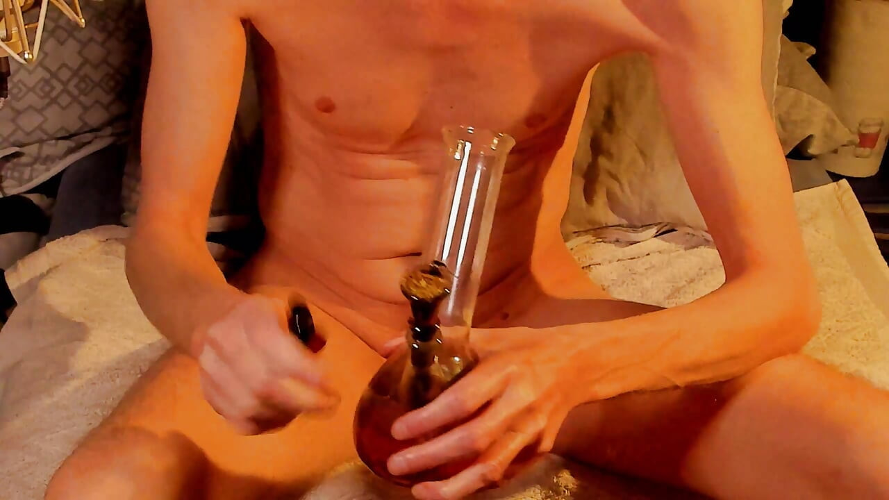 Jerking off with oil and PP