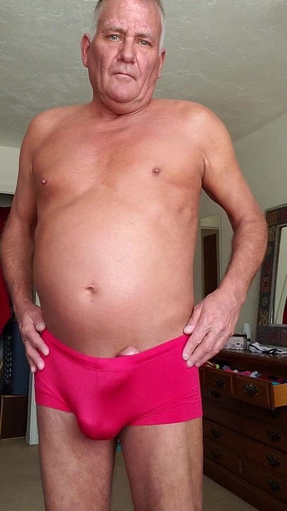Hard in underwear