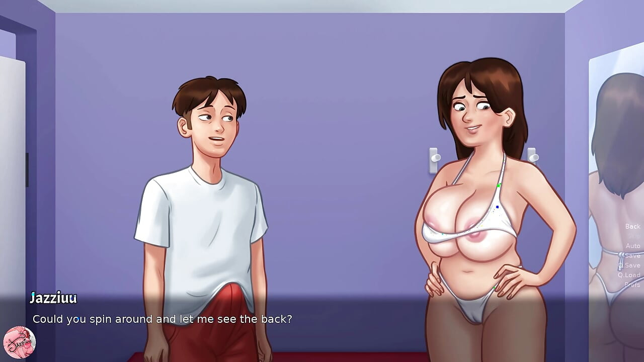 My STEPMOTHER's tits make me hard when I see her naked - 1 - Jazziuu