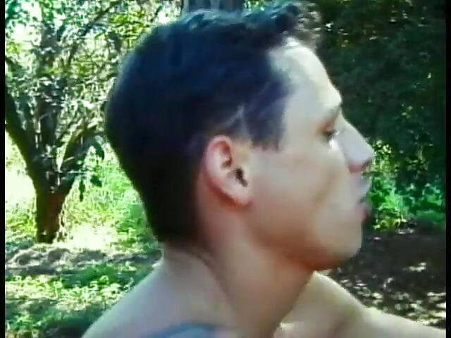 Sexy blonde tranny gives head then gets fucked in the park
